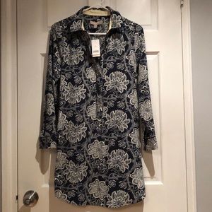Banana Republic Summer Floral Shirt Dress